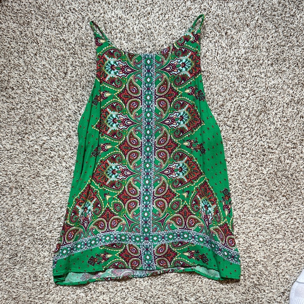 Green Paisley Women's Top